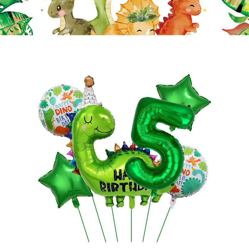 Happy Dinosaur Birthday Decoration Party Supplies Set Cup Plate Dinosaur Balloons Stickers Banner Gift Bags for Kids Boy Favors