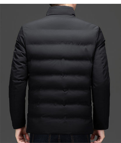 Top Grade ??????Men's Stand Collar Parka Jacket Windbreaker Coats Bubble Puffer Outerwear for Young Adults?????????????????