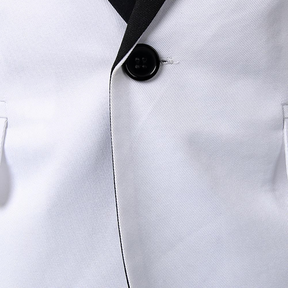 Men Formal Loose Contrast Color Suit Coat Classic Men Suit Coat