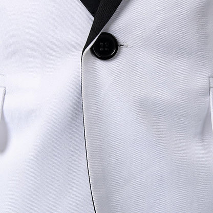 Men Formal Loose Contrast Color Suit Coat Classic Men Suit Coat