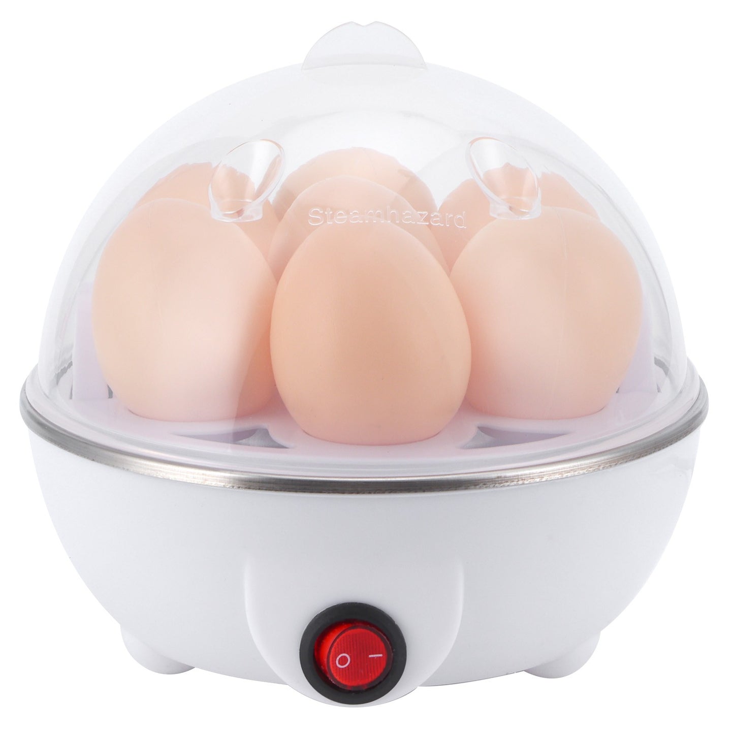 Panela Elétrica de Ovos para Uso Doméstico, Cozedor de Ovos para Café da Manhã, Mini Panela de Ovos Multifuncional, Vaporizador de Camada Única para Cozinha