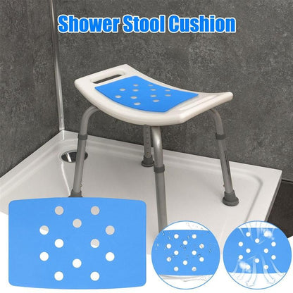 Non-Slip Shower Stool Cushion Anti-Skid Bath Chair Mat Waterproof Bathroom Safety Pad EVA Seat Cushion for Tub Acessories