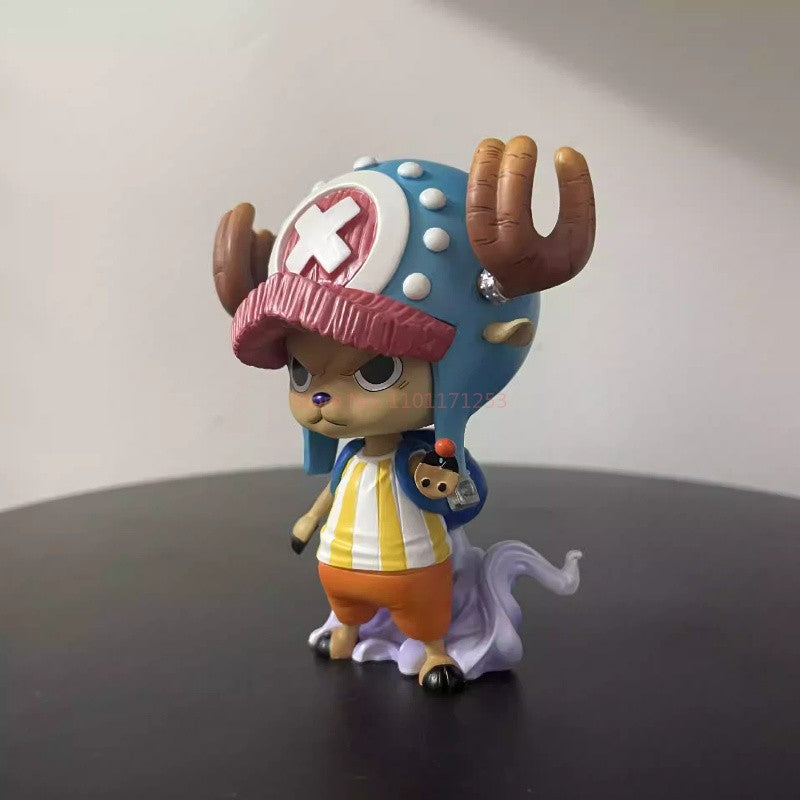 New 10cm One Piece Anime Figures Tony Tony Chopper Figure Cute Pvc Statue Collection Model Birthday Gifts Custom Toys Pre-Salo