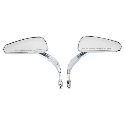 Espelhos Retrovisores Laterais de Guidão 5/16" para Motocicletas Harley Honda Davidson Sportster Fat Boy FLSTF Road King Street Glide 88-24