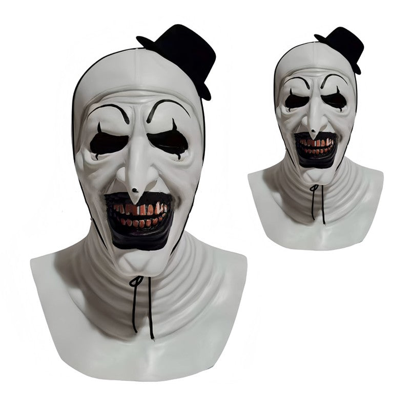 Terrifier Clown Mask Scary Joker Killer Bloody Halloween Masks Horror Cosplay Costume Props for Adults