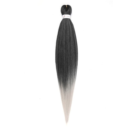 Cabelo Sintético Trançado Pré-esticado Profissional Sem Coceira Fibra Que Sela Em Água Quente 30'' Ombre Textura Yaki Extensões de Cabelo para Trança
