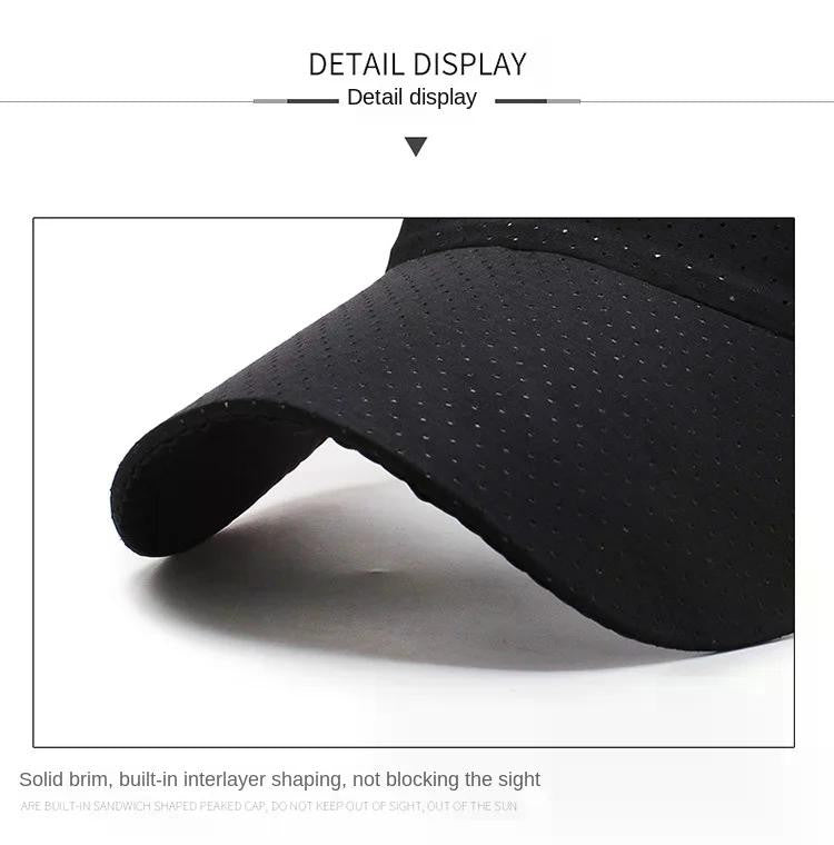 Summer Breathable Air Sun Hats Men Women Adjustable Visor UV Protection Top Empty Solid Sports Tennis Running Sunscreen Cap Hat