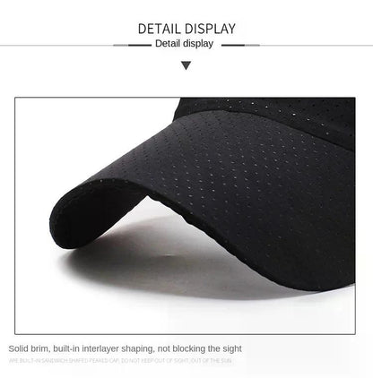 Summer Breathable Air Sun Hats Men Women Adjustable Visor UV Protection Top Empty Solid Sports Tennis Running Sunscreen Cap Hat