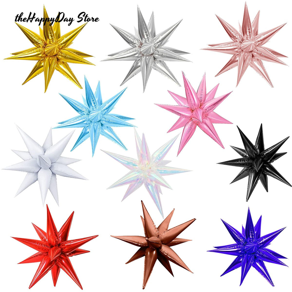 12Pcs Iridescent 4D Round Foil Balloons 22/12/10IN Holographic 4D Foil Balloons Helium Air Globos Mermaid Birthday Wedding Decor