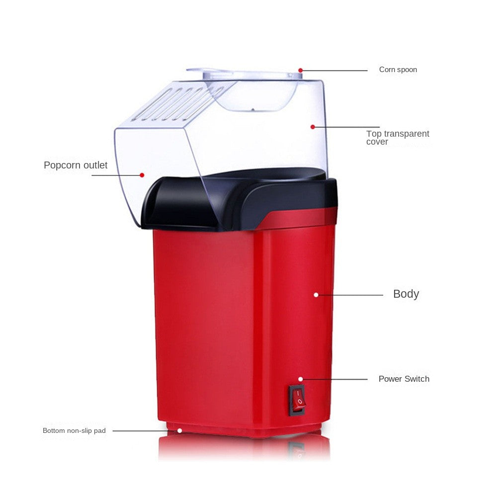 Máquina de Pipoca Mini Máquina de Pipoca Elétrica Eletrodoméstico Máquina de Pipoca Totalmente Automática para Cozinha Doméstica