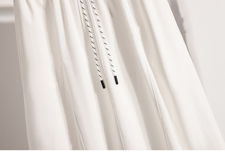 Korean Style Casual Versatile Long Skirt Plus Size Skirts Women 2025 Autumn New Fashionable High Elastic Waist A Line Skirt