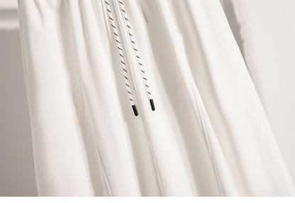 Korean Style Casual Versatile Long Skirt Plus Size Skirts Women 2025 Autumn New Fashionable High Elastic Waist A Line Skirt