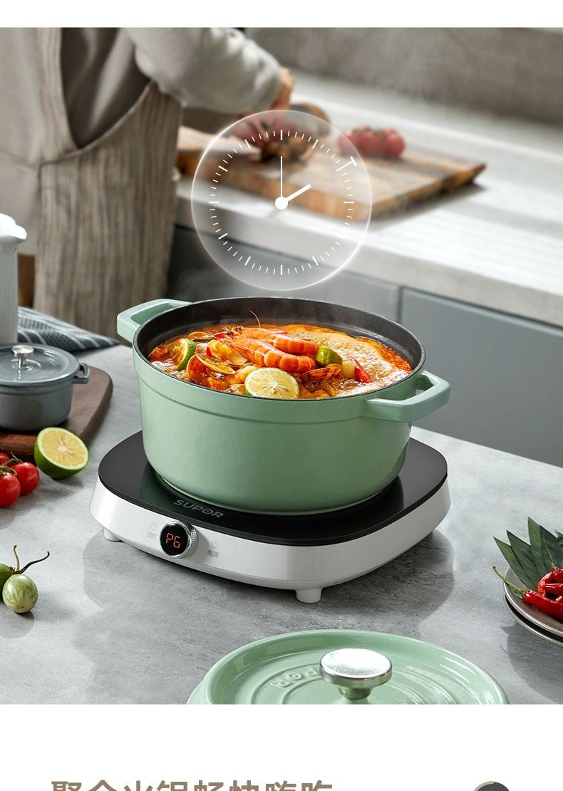 Supor induction cooker household electric hot pot multi-function stepless rotation control high power cooking