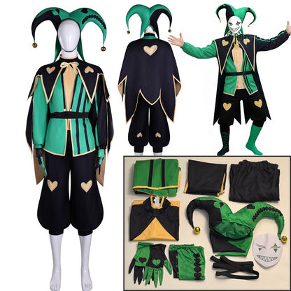 Hazbin Hotel Fizzarolli Cosplay Costume The Amazing Digital Circus Pomni Pierrot Harlequin Clown Outfit Halloween Party Costume
