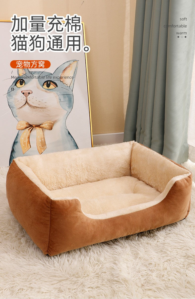 Almofadas de Gato Macias para Todas as Estações, Quentes de Inverno, para Camas de Gato e Cachorro, Laváveis e Resistentes a Mordidas, Almofadas Pequenas, Médias e Grandes para Cama de Cachorro