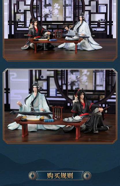 Mo Dao Zu Shi Yunge Yayun Wei Wuxian Lan Wangji Figures Genuine Anime Peripheral Collectible Model Desktop Decoration Doll Gift