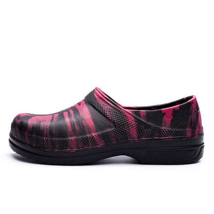 High Quality Chef Shoes Non-slip Waterproof Oil-Proof Kitchen Cook Flat Working Shoes Hotel Restaurant Clogs Men Slippers Flat
