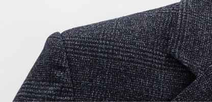 Men's Retro Plaid Suit 2025 High Quality Spring Autumn Leisure Fashion Handsome Business Ironing Top Coat