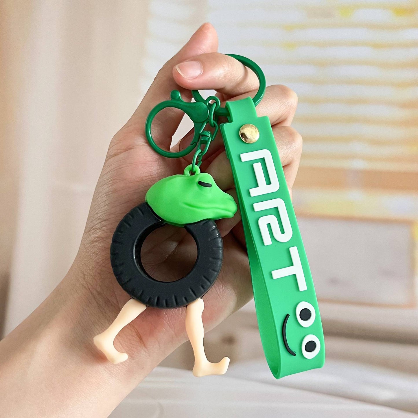 Italian Brainrot Keychain Accessories, Tungtungsahur Whimsical Abstract Mirage Creature Designs Bag Charm