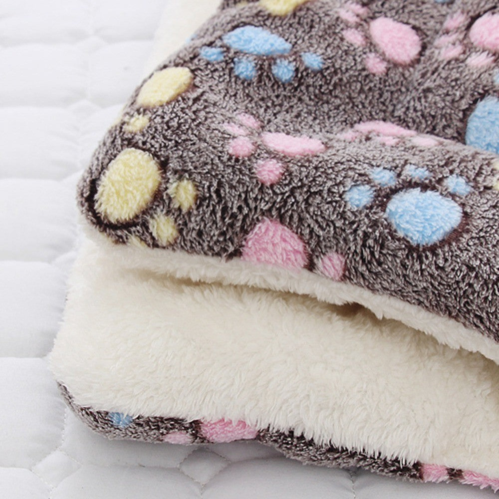 Tapete de dormir para animais de estimação, cama quente para cães, cobertor macio de lã para animais de estimação, cama para gatos, tapete de dormir para filhotes, almofada de colchão adorável para cães pequenos e grandes