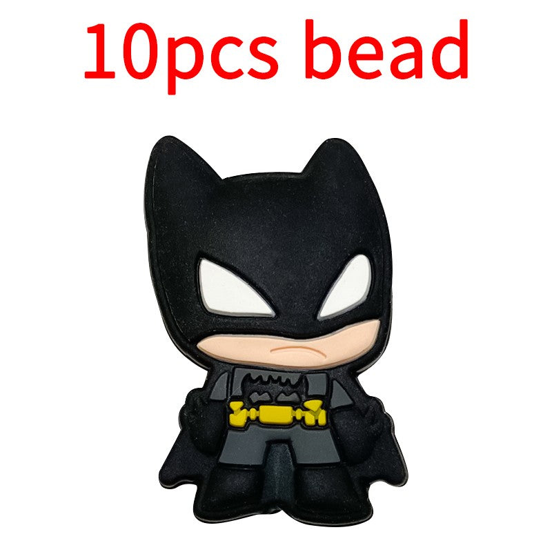 10pcs Mickey Minnie Silicone Pacifier Clips Food Grade Teethers For Baby DIY Baby Soother Nursing Pacifier Chain Accessories