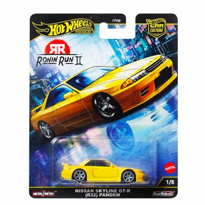 Original Hot Wheels Premium 1/64 Car Culture Ronin Run 2 Gold Label Car Honda Mazda Nissan Toyota Fpy86 Brinquedos de Veículos Fundidos Presente