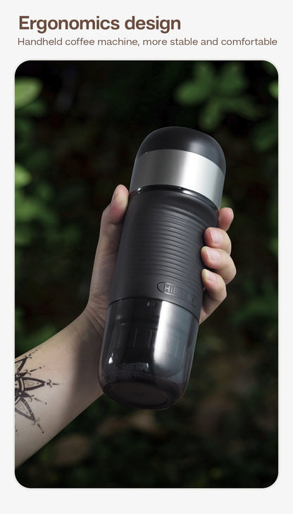 HiBREW Máquina de Café Portátil para Carro e Casa, DC12V Cafeteira Expresso Compatível com Cápsula Nespresso Dolce Pó de Café H4A
