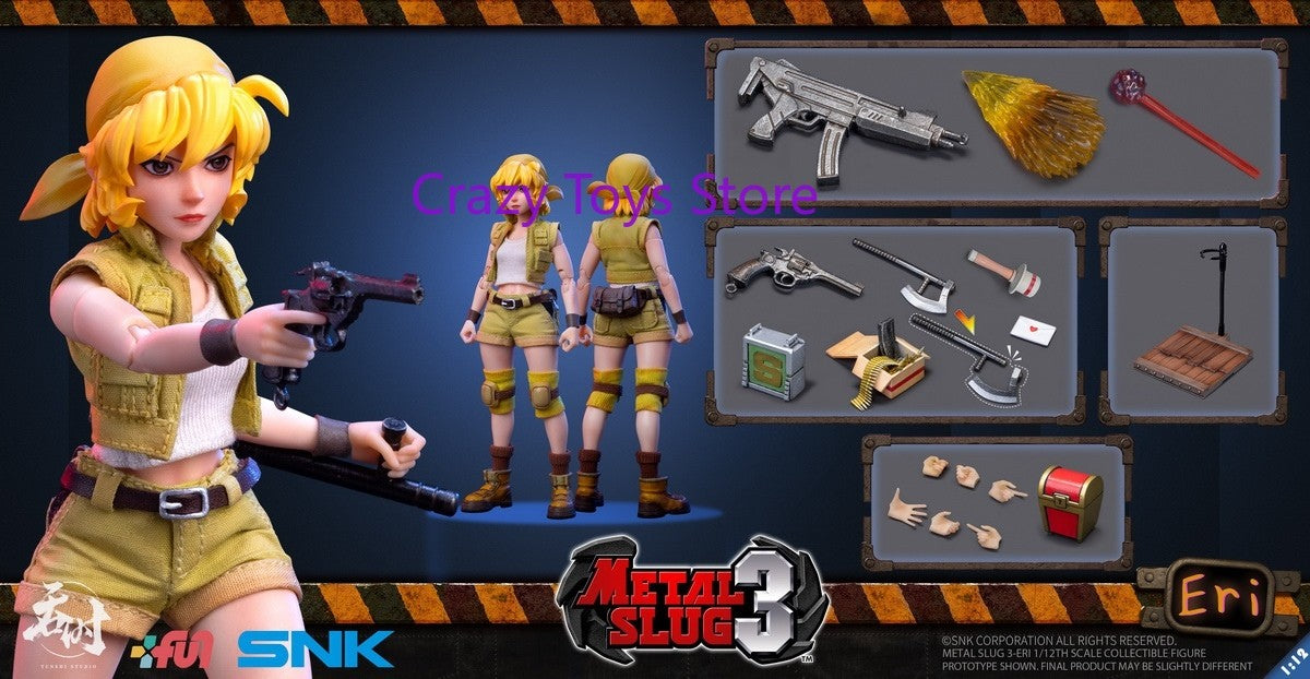 Em Estoque TUNSHI TS-012 1/12 Metal Slug LEONA Heidern Cabeça Dupla Conjunto Completo 6 Polegadas Boneco Articulado Modelo de Brinquedo
