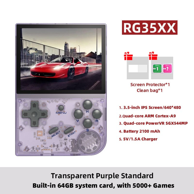 ANBERNIC RG35XX Plus/RG35XX Retro Handheld Game Console 3.5? IPS Screen Linux Portable Video Game Player Support HD-M-I TV Outpu