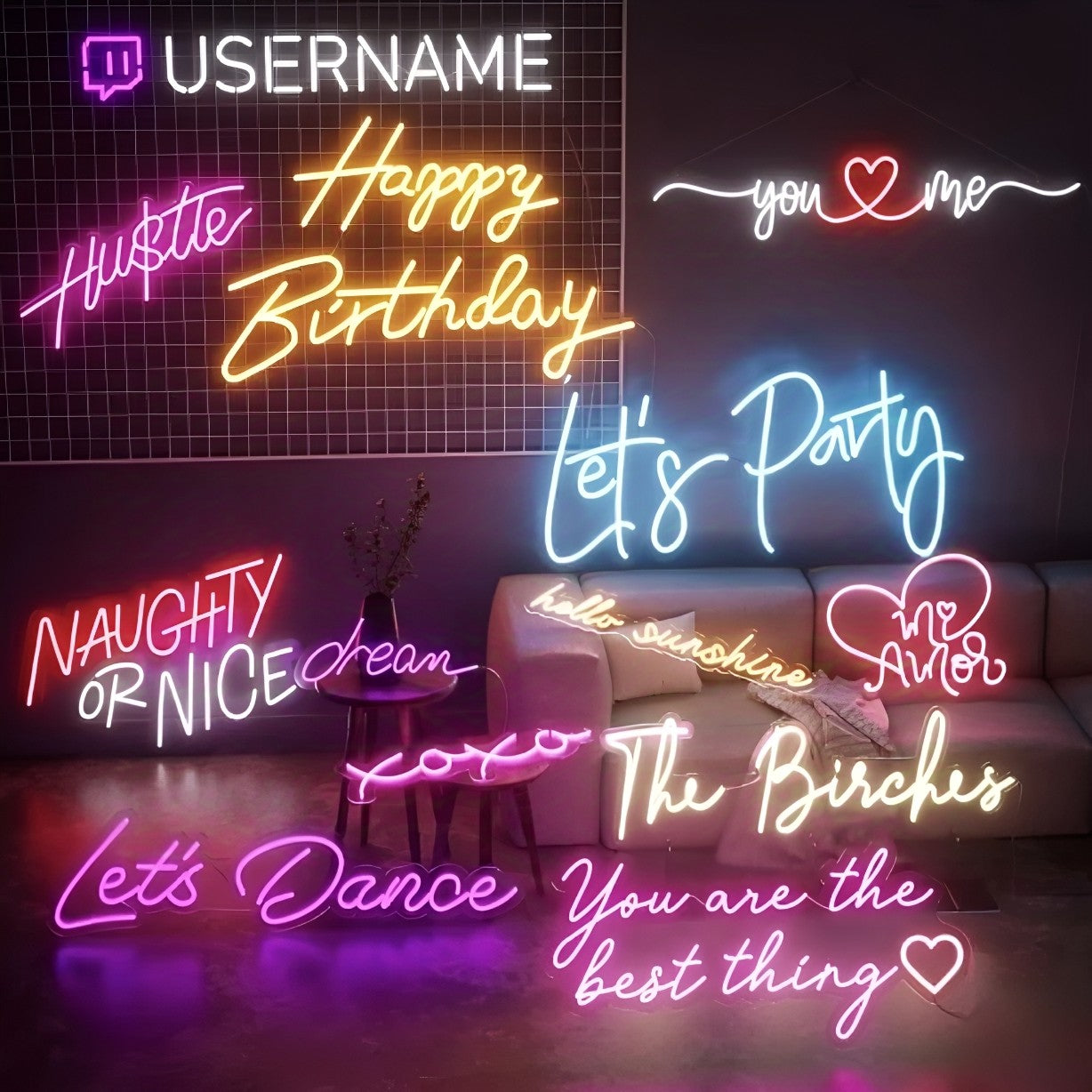 Custom your Personalised Name Neon Sign Light for girls/boys Birthday Gifts Party Bar Wedding Room Wall Decoration Neon Led Sign