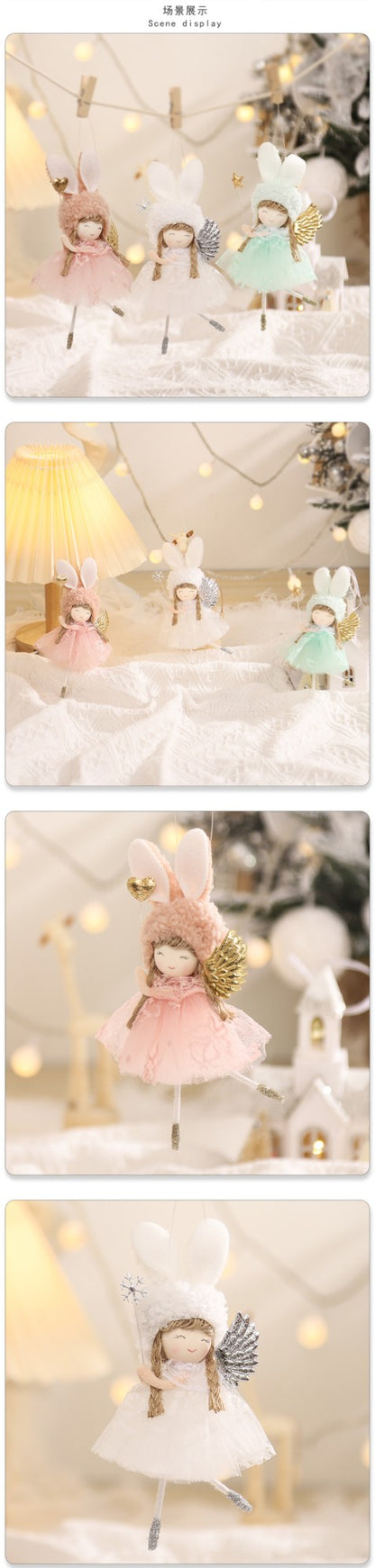 New Year 2024 Christmas Angel Dolls Xmas Tree Pendant Ornaments Navidad 2022 Christmas Decoration for Home Natal Gifts Noel Deco