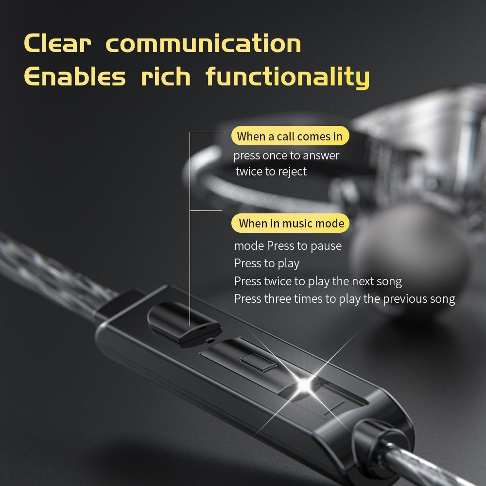 QKZ AK6 Ares EDX PRO 1DD Dynamic Earphones HIFI Music Sport Earbuds In Ear Earphones Sport Noise Cancelling Headset EDXPRO DQ6 Z