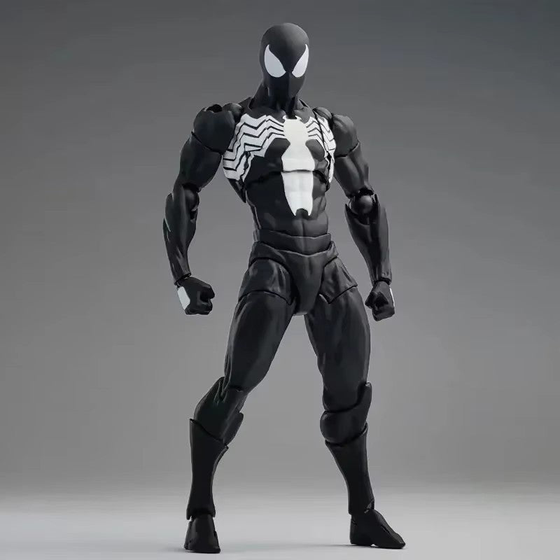 Original Mess Toys Spider Figure Black Suit Neighbor Symbiote Scarlet Spider Kaine Parker Black Red Spider Action Figure Toys