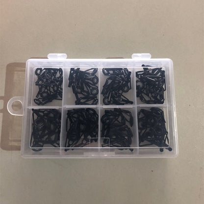 8/80pcs/Box Fishing Rod Guide Tip Repair Kit Set DIY Eye Rings Stainless Steel Frames Ceramics TS Line Guide Ring