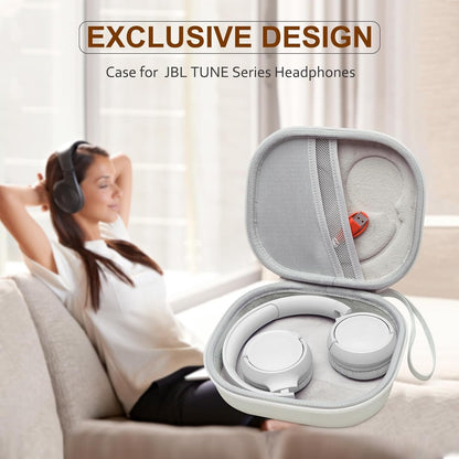 Estojo rígido LTGEM EVA para JBL Tune 510BT/520BT/660NC/670NC/570BT/525BT/500BT/500 Bolsa de armazenamento para fone de ouvido (somente bolsa)
