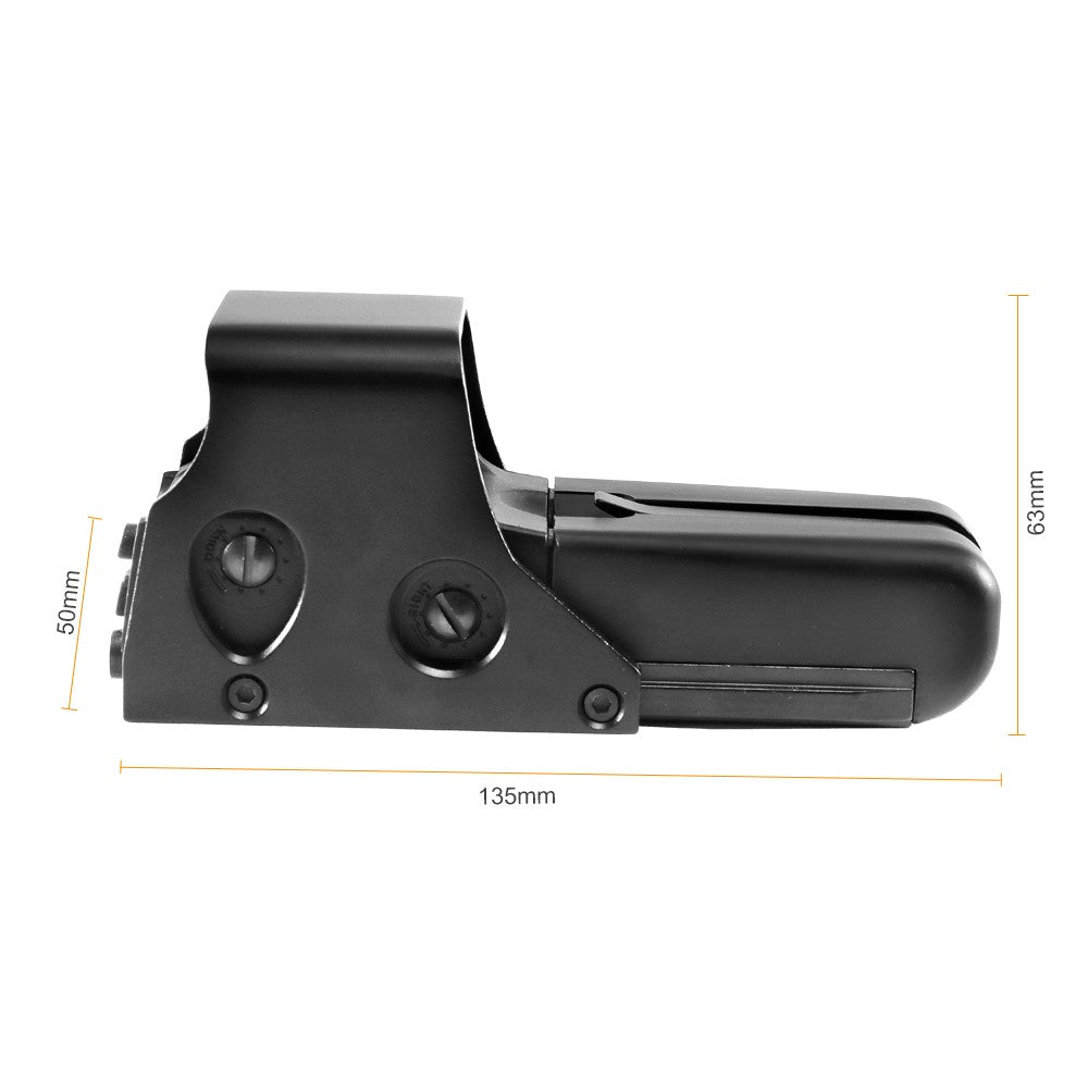 551 552 553 558 Mira Holográfica Ponto Vermelho Verde Luneta de Caça Reflex Sight Riflescope 20mm Montagem para Arma de Airsoft