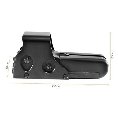 551 552 553 558 Mira Holográfica Ponto Vermelho Verde Luneta de Caça Reflex Sight Riflescope 20mm Montagem para Arma de Airsoft