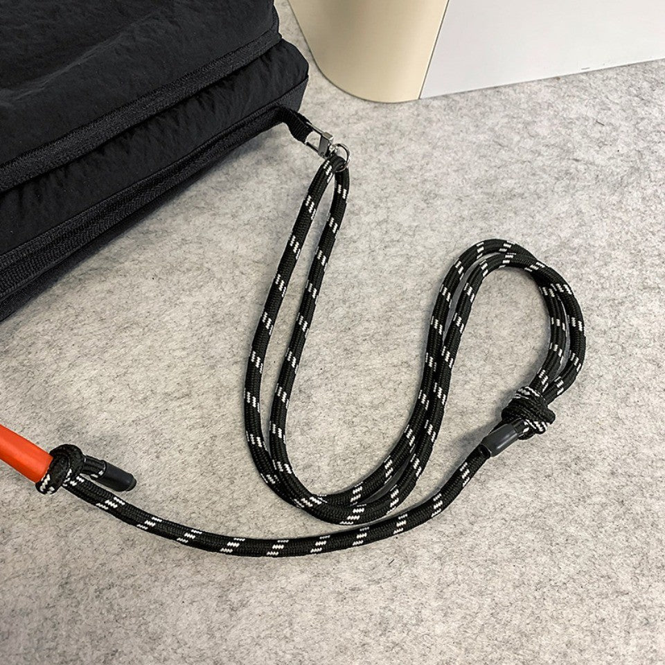 Unisex Camp Messenger Bag Large Capacity Shoulder Bag for Men Women Durable Nylon Hiking Travel Backpack