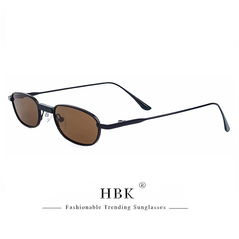 Óculos de Sol HBK New Retrô Polarizados Masculino Armação Pequena Lentes Tac Óculos de Sol Punk Feminino Pesca Óculos de Festa ao Ar Livre