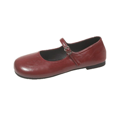 2025 New Elegant Comfortable and Versatile Woman Round Toe Lady Barefoot Flats Elegant Soft Sole Ballerina Party Mary Jane Shoes