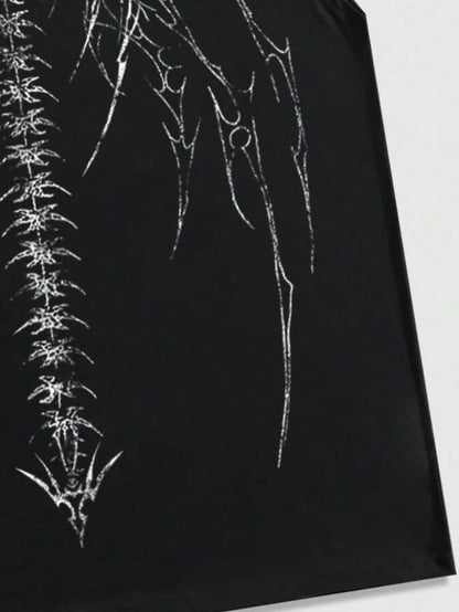 Summer Fashion Men and Women Sleeveless Shirts Harajuku Hip Hop Dragon Pattern Printed T-shirt Gothic American Sports Tank Top