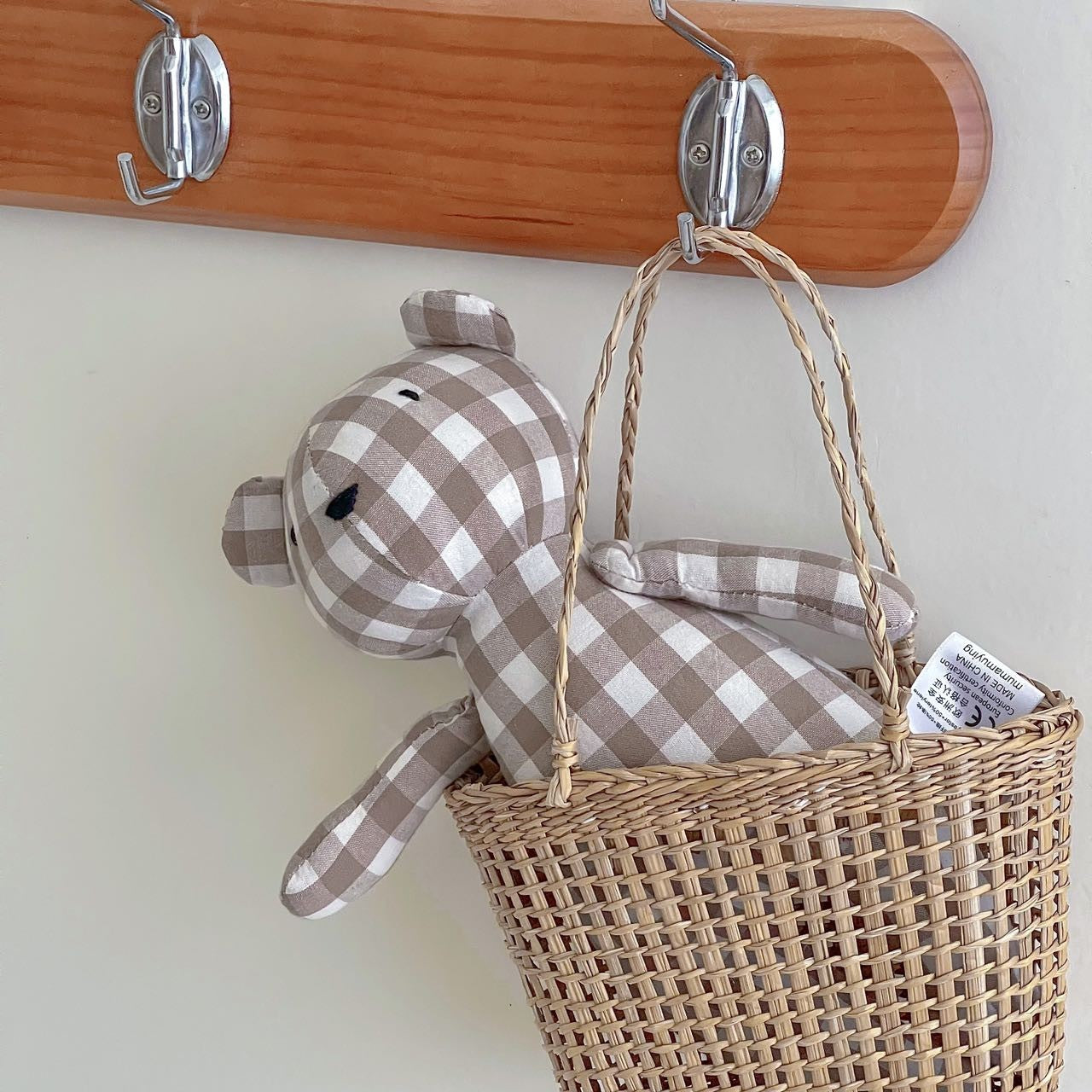 2024 New Little Bear Cloth Art Doll Cute and Creative Cloth Doll Doll Doll Adorable Baby Comfort Toy