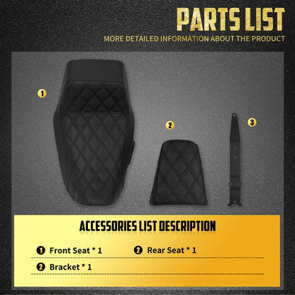 Assento de motorista e passageiro para motocicleta Harley Nightster RH975 2022-2024 Nightster Special RH975S 23-24