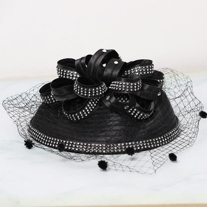FS Red Wedding Fascinators Pillbox Hats para Mulheres com Véu de Flores Chapéu para Igreja Kentucky Derby Boné Cocktail Tea Party Chapéu de Cabeça