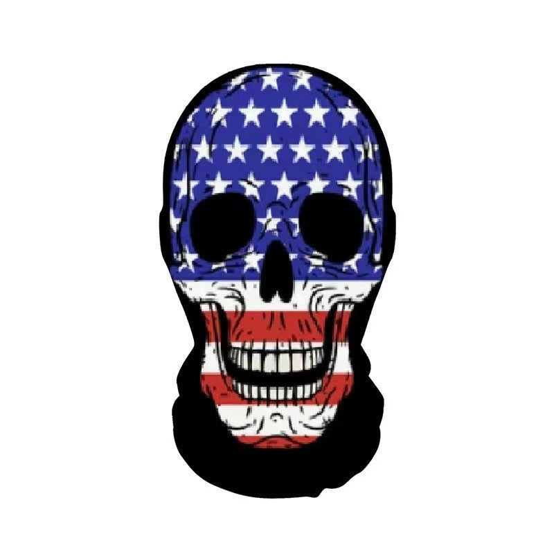 Halloween Terror Masks 3D Printing Skull Pattern Elastic Mesh Face Mask Funny Party Cosplay Props Balaclava Breathable Headcover