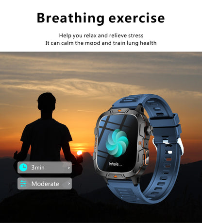 2025 Novo Para Xiaomi Militar Grau Smart Watch Masculino Tela AMOLED de 1.96" 5ATM À Prova D'Água Esportes Rastreador de Fitness Chamada BT Smartwatch