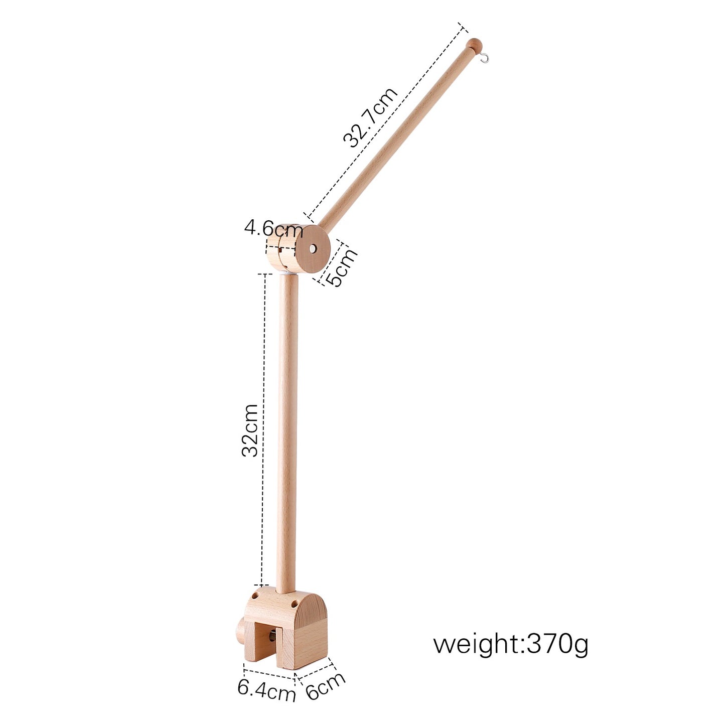 Baby Wooden Bracket Bed Bell 0 6 Months Toy Bracket Accessories Hanging Bracket Soft Mobile On the Bed Baby Room Decoration Crib