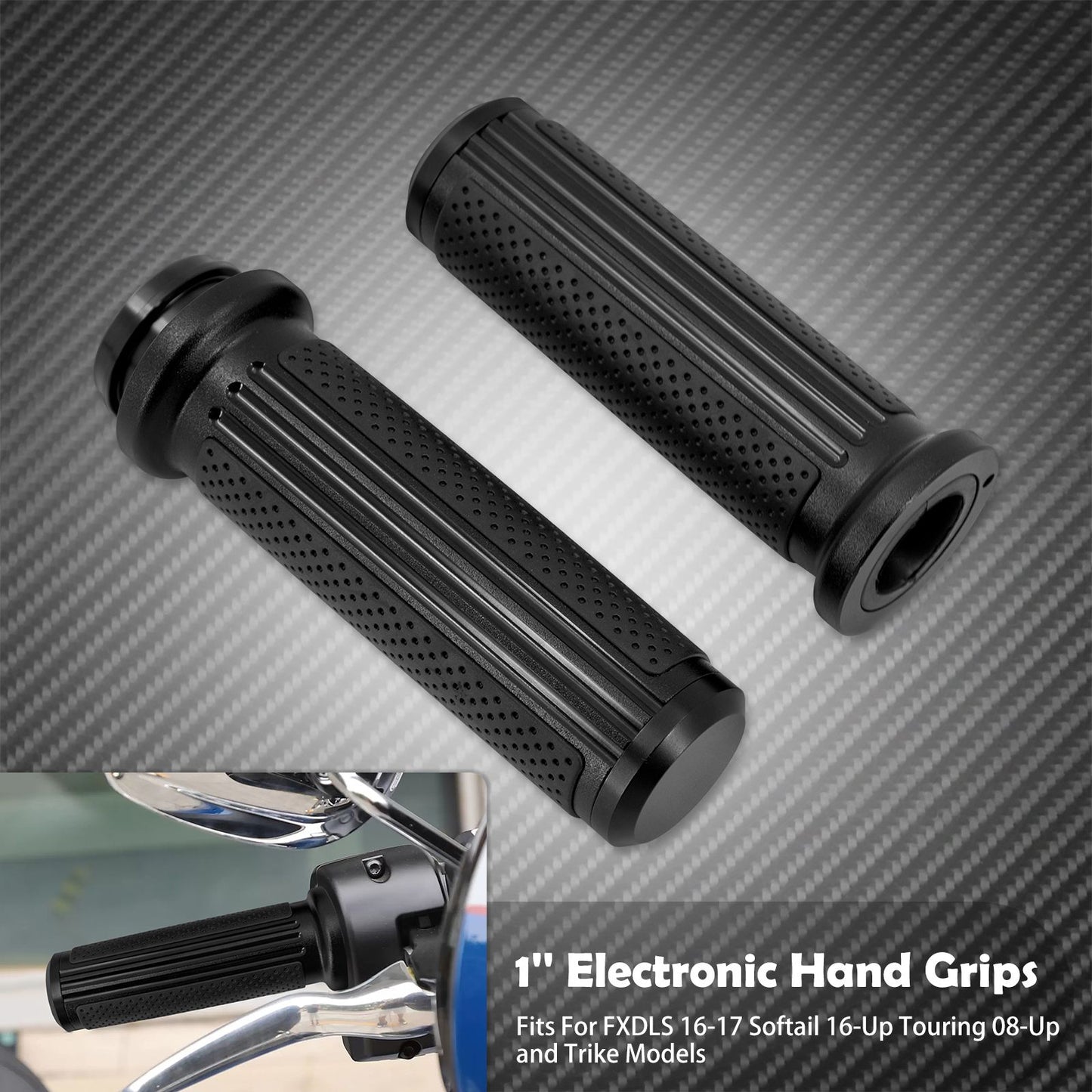 Manopla de Acelerador Eletrônico CNC de 1'' 25mm para Harley Touring Road Street Electra Glide Softail Fat Boy