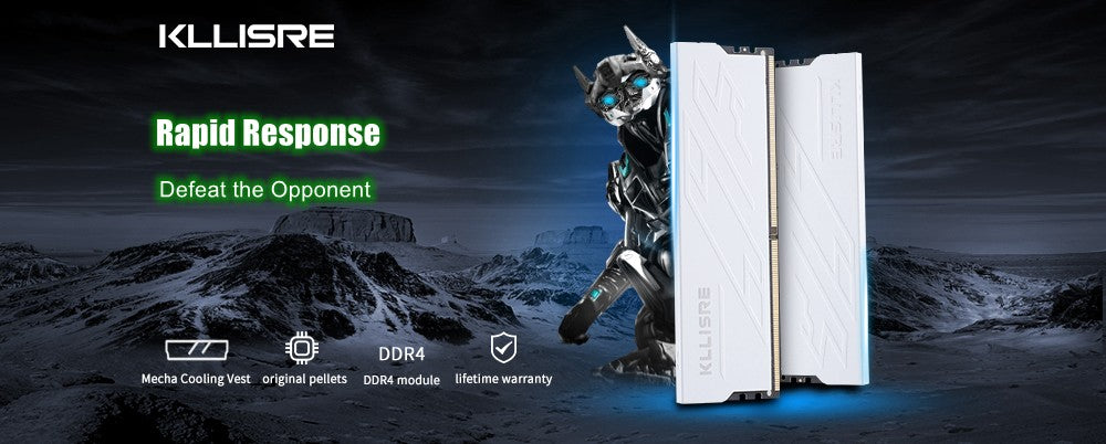Memória Kllisre DDR3 DDR4 8GB 16GB Ram 1600 1866 2666 3200 MHz Memória de Desktop DIMM Não-ECC