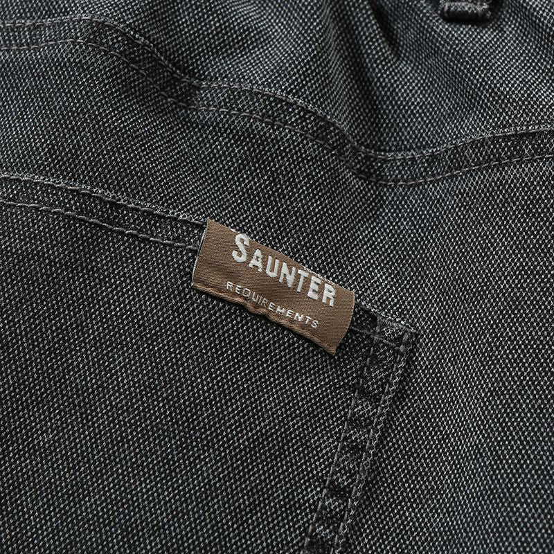 Calças jeans masculinas largas de perna reta, cintura alta, plus size, extra longas, 115cm, Primavera 190